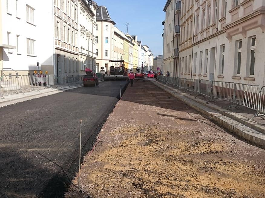 Gera, Nord- und Weststraße: Erneuerung Mischwassersammler und Straßeninstandsetzung